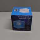 Rechargeable Shower Light No Wiring, 16 Color Changeable Ocean Wave Projector Light, Dimmable Waterproof Shower Lamp with Remote, Rotating Flame Water Ripple Lamp for Shower, Bathroom, Bedroom Decor