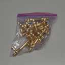 Asidrama 10 Pack 3 Inch(76mm) Brushed Brass Kitchen Cabinet Handles, Gold Cabinet Pulls Kitchen Cabinet Hardware for Cupboard Drawer Pulls (3" Hole Center)