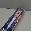 Conair Double Ceramic 3 Barrel Curling Iron, Hair Waver, Create Beachy Waves, Long-Lasting Natural Tight Waves for all Hair Lengths, White / Rose Gold