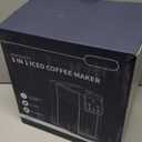 Hot & Iced Coffee Maker with Bold Setting, Single Serve Coffee Maker for K Cup and Grounds, 6-14 Oz Brew Sizes, 50 Oz Removable Water Tank, One Cup Coffee Machine with Reusable Filter, Black