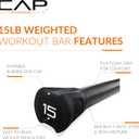 CAP Barbell Weighted Workout Bar | 5-20 lb | Multiple Options