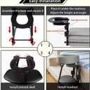 Massage Headrest for Bed,Adjustable Face Down Pillow After Eye Surgery Vitrectomy,Massage Head Rest for Bed At Home Mattress,Portable Massage Pillow Face Cradle with Armrests