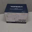 Yofidra Cordless Electric Heated Lunch Box: 6.3 Cups Self Heating Lunch Box with Battery, Timer & Temperature Control, Extra Large Portable Food Warmer for Adults, Men & Women in Office Car Outdoor (Blue)