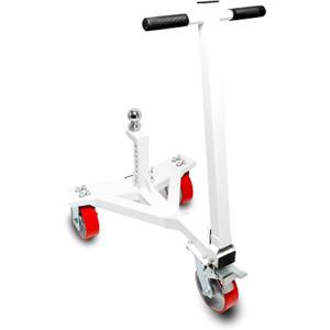 Heavy Duty Trailer Dolly, 3500 lb Tongue Weight Trailer Mover Dolly with 2 inch Ball, Angle Adjustable, Suitable for RV Boat Motorcycle Jet Ski