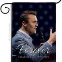Forever Tribute 19932025 RIP Flag Yard Sign Wall Hanging Decor for Home Porch Charlie Kirk Quote Canvas Poster We The People Sign Freedom Patriotism Memorial Decoration Garden Remembrance Gift