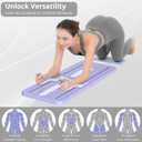 JANUA Pilates Board - Pilates Reformer Set, Multi-Purpose Foldable Pilates Reformer Board for Home, 5 in 1 Pilates Sliding Board