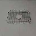 Moen GA726 12" X 14" Stainless Steel Bottom Sink Grid with Center Drain, Fits 14"x16" Sinks, Stainless Steel