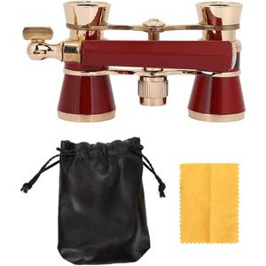 EVTSCAN Black 3X25 Opera Binocular Coated Lens Telescope Opera Glasses Coated Theater Glass Lady Glass Handle Women Girls(Red) EVTSCAN Black 3X25 Opera Binocular Coated Lens Telescope Opera Glasses Coated Theater Glass Lady Glass Handle Women Girls(Red)