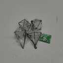Hanging Air Plants Holders Black Airplants Plant Hanger Metal Geometric Inoor Planter Holder Air Ferns Display Rack with Chain 4Pcs