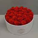 27 Forever Flowers in a Luxury Suede Box, Preserved Roses Birthday Gifts for Women, Romantic Anniversary Wedding Gifts for Women Her Girlfriend Wife, Red