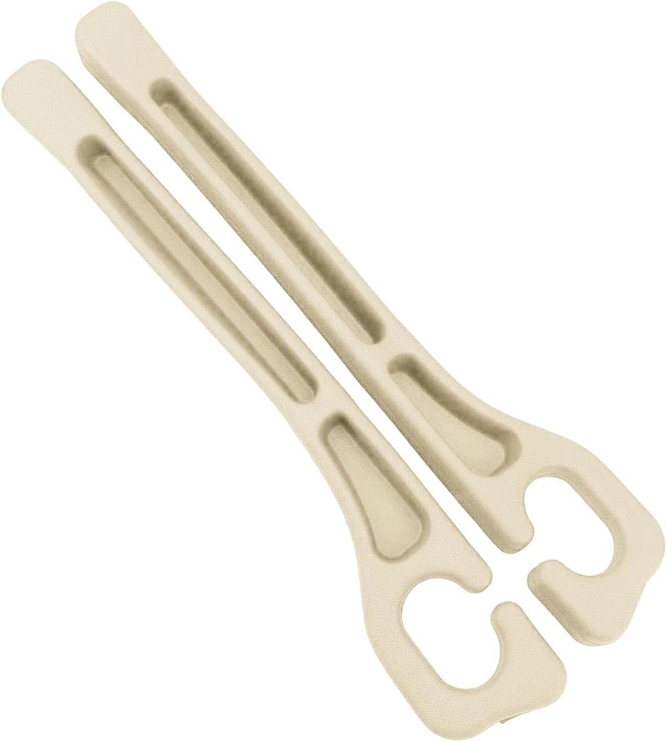 Penitue 2pcs Car Seat Gap Filler, No Drop Guard Universal Gap Organizer Between Seat and Console Prevents Phone Keys Cards Falling (Beige)