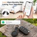 Air Tracker Tag-4 Pack Works with Apple Find My (iOS Only), Bluetooth Tracker Tag Keys Finder Tracking Tags Item Locator with Sounds Smart Tag Keys Item Finders Smart Tag for Keys