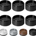 Bed Risers 1 inch, 2 inch, 3 inch, 4 inch Heavy Duty, Adjustable Furniture Riser for Table Desk Couch Sofa Chair Refrigerator Washing Machine, Stackable Bed Raisers Blocks (Black 6 Pack, 1 inch)