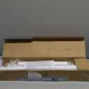 White Closet Rod, 25 to 62 inch Adjustable Closet Rods for Hanging Clothes Heavy Duty Closet Hanging Rod, Expandable Closet Poles for Hanging Clothes, Metal Clothing Closet Rods