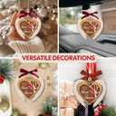 2 x NewEleven Memorial Ornament - Sympathy Gift, Heartfelt Messesage, Memorial Gifts for Loss of Mom, Dad - Heart Ornament from Friends, Family - Christmas Ornaments