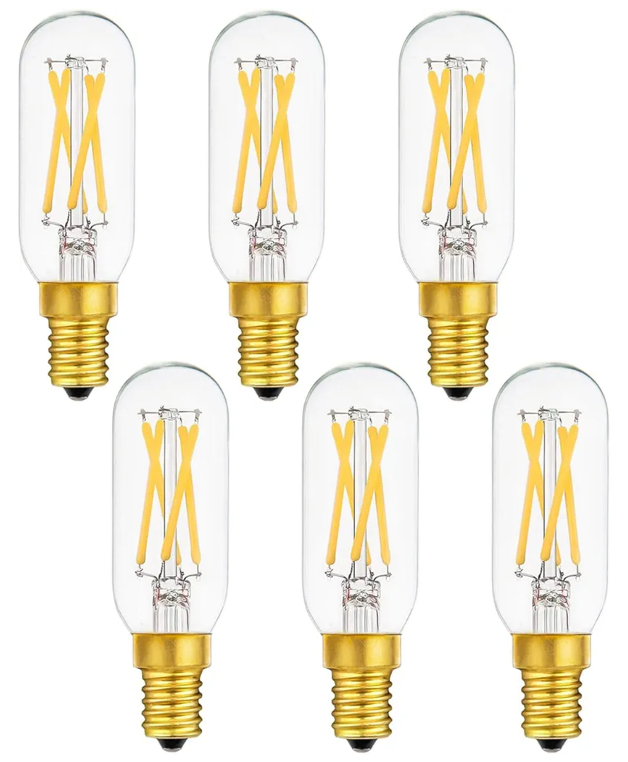 E14 LED Bulb Dimmable 40 Watt Candelabra Light Bulbs E14 European Base, 4W LED Light Bulb Warm White 2700K, 6 Pack
