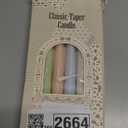 6Pcs Pastel Taper Candles,10 Inch Pastel Candle Sticks, Dripless Unscented Colored Candlesticks,Colorful Candle Set for Birthday,Wedding,Garden Party Decor,Home Dining Table,Elegant French