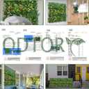 ODTORY Artificial Grass Boxwood Hedges Wall Panels: 40" x 40" (11.5 sqft) UV-Anti Faux Greenery Fake Ivy Leaves Privacy Fence Screen Backdrop for Garden Covering Privacy, Outdoor Indoor Decor