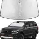 EcoNour Windshield Sunshade Compatible for Ford Expedititon 2018-2023 2024 2025, Sun Visor for Front Windshield & Window Sun Shade Cover, UV Heat Blocker & Protector, Car Accessories