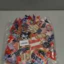 250th Anniversary Patriotic Wreath - Red White Blue Front Door Decor, 4th of July Memorial Day Wreath, All-Weather Farmhouse Outdoor Holiday Display