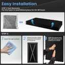 4 Pack Acoustic Foam Panels, 48''X24''X1'' Egg Crate Sound Proof Foam, High Density Noise Cancelling Soundproofing Wall Panels for Studio Office Game Room (Black)