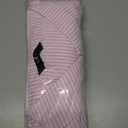 Dokotoo Womens V Neck Striped Button Down Shirts Long Sleeve Tunic Tops (Pink, L)