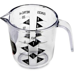 Chef Craft Select Plastic Measuring Cup, 1 Cup Capacity, Clear