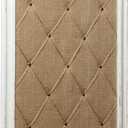 Antique White Linen Fabric Pin Board, 21"27" Message Board Wall Decor, Burlap Bulletin Board Picture Memo Board, Large Cork Boards for Walls with Frame, Vision Board for Farmhouse Home,Office Decor, 20.7"1"26.8"