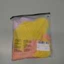 WDIRARA Girl's Crochet Cover Up Color Block Short Sleeve V Neck Beach Swimsuit Coverups Rainbow Multicolor 11-12Y