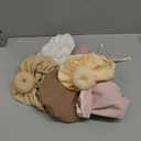 Shihanee 6 Pcs Satin Lined Baby Newborn Hats Beanie Hats Soft Silk Satin Bonnet Infant Toddler Cap for 0-6 Months Girls Boys (Fresh Colors, Circle Style)