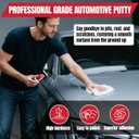 Auto Body Filler, Car Scratch Repair Kit, 100g Car Filler & 10g Hardener, Sandpaper, Scraper, Harden without Cracking, Quick-Drying Suit for Car, Boat, Metal, Fibreglass Paint Scratch Removal Repairs