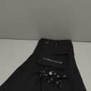 Ruolai Goth Black Pleated Mini Skirt with Chain High Waisted Tennis Skirt (XX-Large)