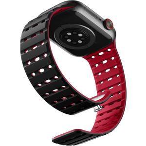 Bandletic Magnetic Watchband Compatible with Apple Watch Bands for Women Men, Rugged Silicone Sport Replacement Strap for iWatch 42mm(Series 11/10), 41mm(9/8/7), 40mm(SE3/SE2/SE/6/5/4), 38mm(3/2/1)