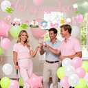 Golf Birthday Party Decorations Balloon - Pink Let's Par-Tee Golf Theme Decoration with Banner Garland Balloons, Sports Themed Party Supplies for Golfer Lover Birthday Retirement