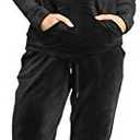 Dolcevida Womens Velour Sweatsuits Sets 2 Piece Tracksuits Outfits Full Zip Hoodie and Sweatpant Set Velvet Jogging Suit Medium