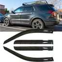 4pcs Wind Deflector for Ford Explorer 11-19 Outside Mount Tape-On 94293 | Out-Channel Adhesive Guards Car Wash Safe Acrylic Reduce Glare & Wind Fade Resistant Dark Smoke Rain Guard Shades Visors
