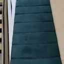 DWVO Full Size Bed Frame with 4 Storage Drawers and RGB LED Lights, Velvet Upholstered Platform Bed with Charging Station and Bookcase Storage Headboard, No Box Spring Needed, Easy Assembly, Green