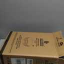 LUE BONA Small Curved Foot Stool with Handle, Gray Velvet Footstool and Ottomans, Modern Foot Rest with Wooden Legs, Step Stool with Padded Seat for Couch, Living Room