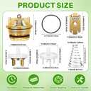 Chunful 2 Set 905-212 Bonnet Poppet and 905-052 765 Check Valve Assembly Repair Kit Include Check Valve Spring Retainer and Holder Compatible with Febco 1" and 1 1/4" Model 765 Pressure Vacuum Breaker