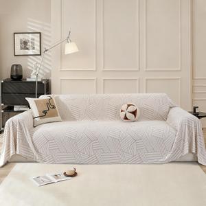 Boho Couch Cover for Dogs, 78"x150", Washable Sofa Covers for 3 Cushion Couch, Couch Covers for Sectional Sofa L Shape, Soft Pet Couch Cover, Sofa Slipcovers Living Room, Beige