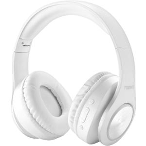 TUINYO Bluetooth Headphones Wireless, Over Ear Stereo Wireless Headset 40H Playtime with deep bass, Soft Memory-Protein Earmuffs, Built-in Mic Wired Mode PC/Cell Phones/TV-White