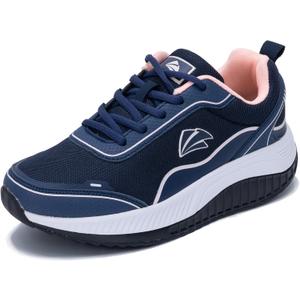 IIV Womens Walking Shoes for Plantar Fasciitis, Arch Support Athletic Tennis Sneakers Orthotic Comfortable Shoes for Standing All Day US (8.5 Wide, Navypink)
