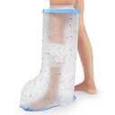 Waterproof Leg Cast Cover for Shower Adult, Cast Protector for Shower Leg Adult with Non-Slip Bottom, Leg Cast Bag for Shower Foot Cover for Shower After Surgery Reusable