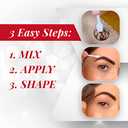 Ardell Brow Tint Kit Medium Brown - Eyebrow Tint, Long-Lasting Brow Color with Natural Extracts, Complete Eyebrow Tint Set, 1 Pack