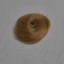 Thick Human Hair Messy Bun, 100% Real Hair Bun Extensions for Women, Wavy, 25g, #Golden Brown & Bleach Blonde