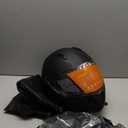 DOT Modular Motorcycle Full Face Helmet Flip-Up Dual Visor, Lightweight & DOT Approved, Matte Black (Large)