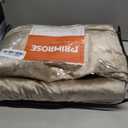 PRIMROSE Taupe Velvet Blackout Curtains 84 Inches Long,Luxury Living Room Thermal Insulated Window Curtain Drapes,Elegant Decorative Rod Pocket Bedroom Curtains Set of 2