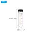 PATIKIL 50ml Centrifuge Tubes, 6 Pcs Glass Graduated Centrifuge Vials with Screw Cap Conical Bottom Test Tube Storage Container for Sample Laboratory Liquid