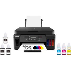 Canon PIXMA G6020 All-in-One Supertank Wireless (Megatank) Printer, Copier and Scan with Mobile Printing, Black, Works with Alexa