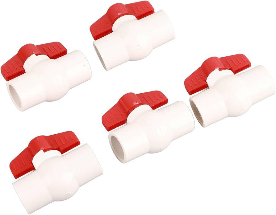 PVC Ball Valve,5 Pcs Ball Valve T Handle Ball Valve Water Supply Ball Valve Innovative Solution
